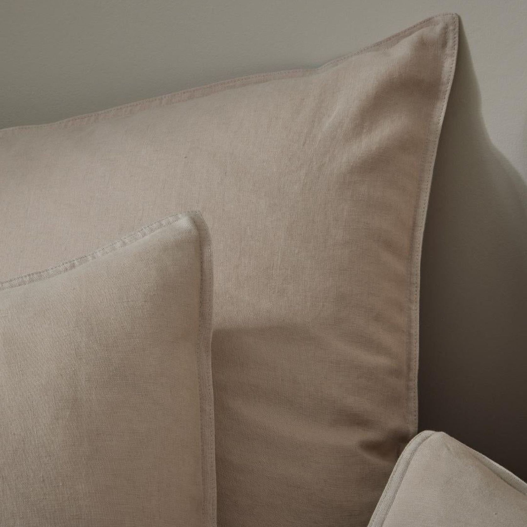 Ravello Linen Fitted Sheet - Shell | Weave Home Bed Linen gallery detail image