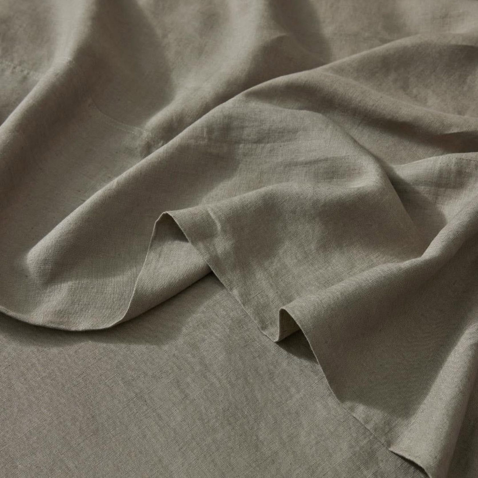 Ravello Linen Flat Sheet - Caper | Weave Home Bed Linen gallery detail image