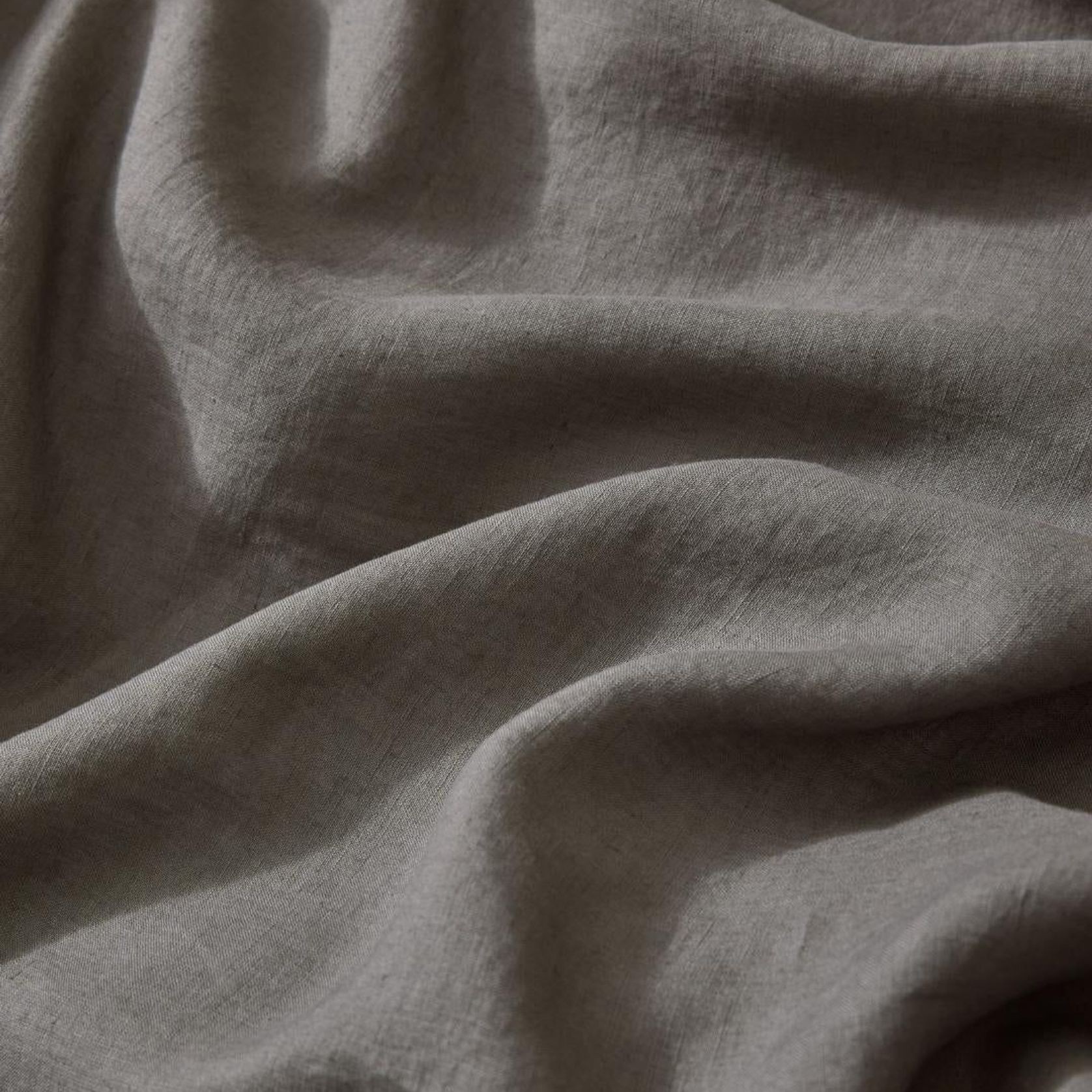 Ravello Linen Flat Sheet - Charcoal | Weave Home Bed Linen gallery detail image