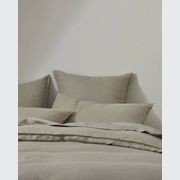 Ravello Linen Fitted Sheet - Caper | Weave Home Bed Linen gallery detail image