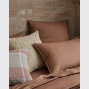 Ravello Linen Fitted Sheet - Biscuit | Weave Home Bed Linen gallery detail image