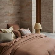 Ravello Linen Fitted Sheet - Biscuit | Weave Home Bed Linen gallery detail image