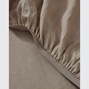 Ravello Linen Fitted Sheet - Shell | Weave Home Bed Linen gallery detail image