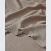 Ravello Linen Fitted Sheet - Shell | Weave Home Bed Linen gallery detail image