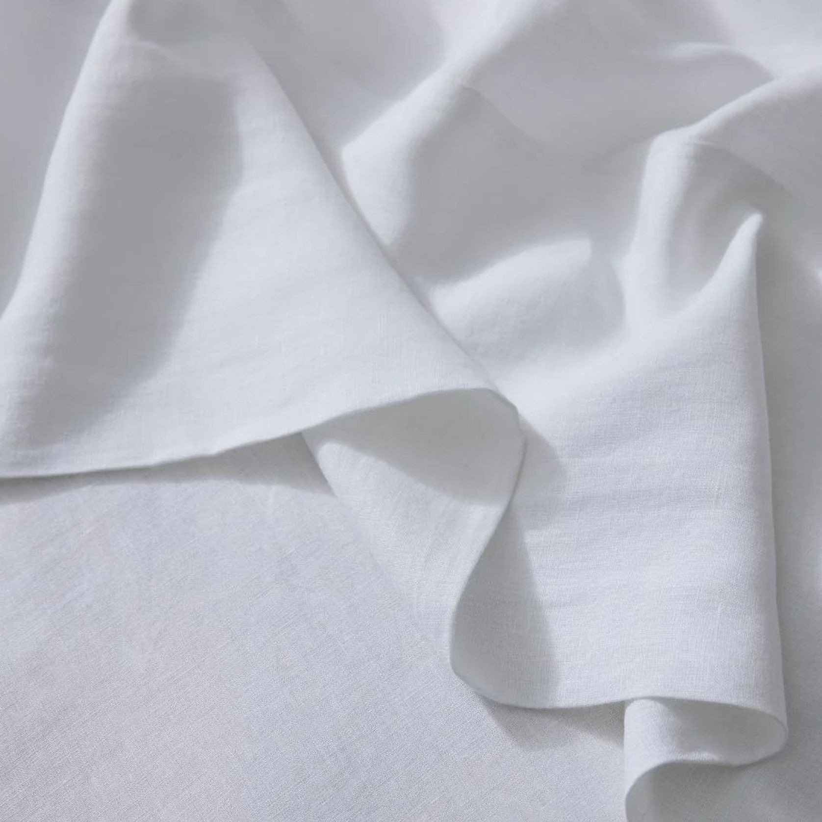 Ravello Linen Flat Sheet - White | Weave Home Bed Linen gallery detail image