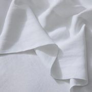 Ravello Linen Flat Sheet - White | Weave Home Bed Linen gallery detail image