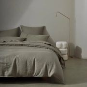 Ravello Linen Flat Sheet - Caper | Weave Home Bed Linen gallery detail image