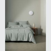 Ravello Linen Flat Sheet - Sage | Weave Home Bed Linen gallery detail image