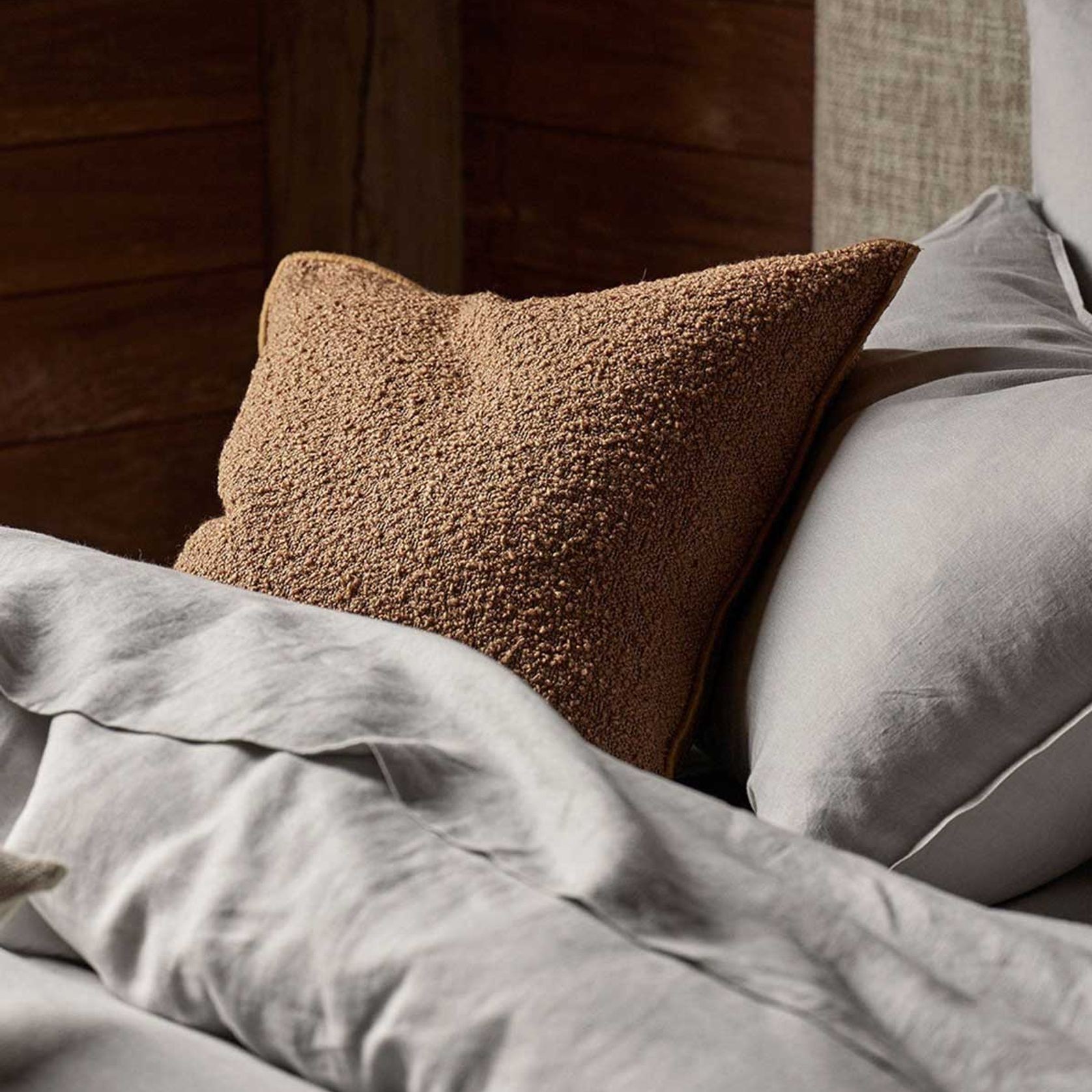 Ravello Linen Flat Sheet - Silver | Weave Home Bed Linen gallery detail image