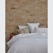 Ravello Linen Flat Sheet - White | Weave Home Bed Linen gallery detail image