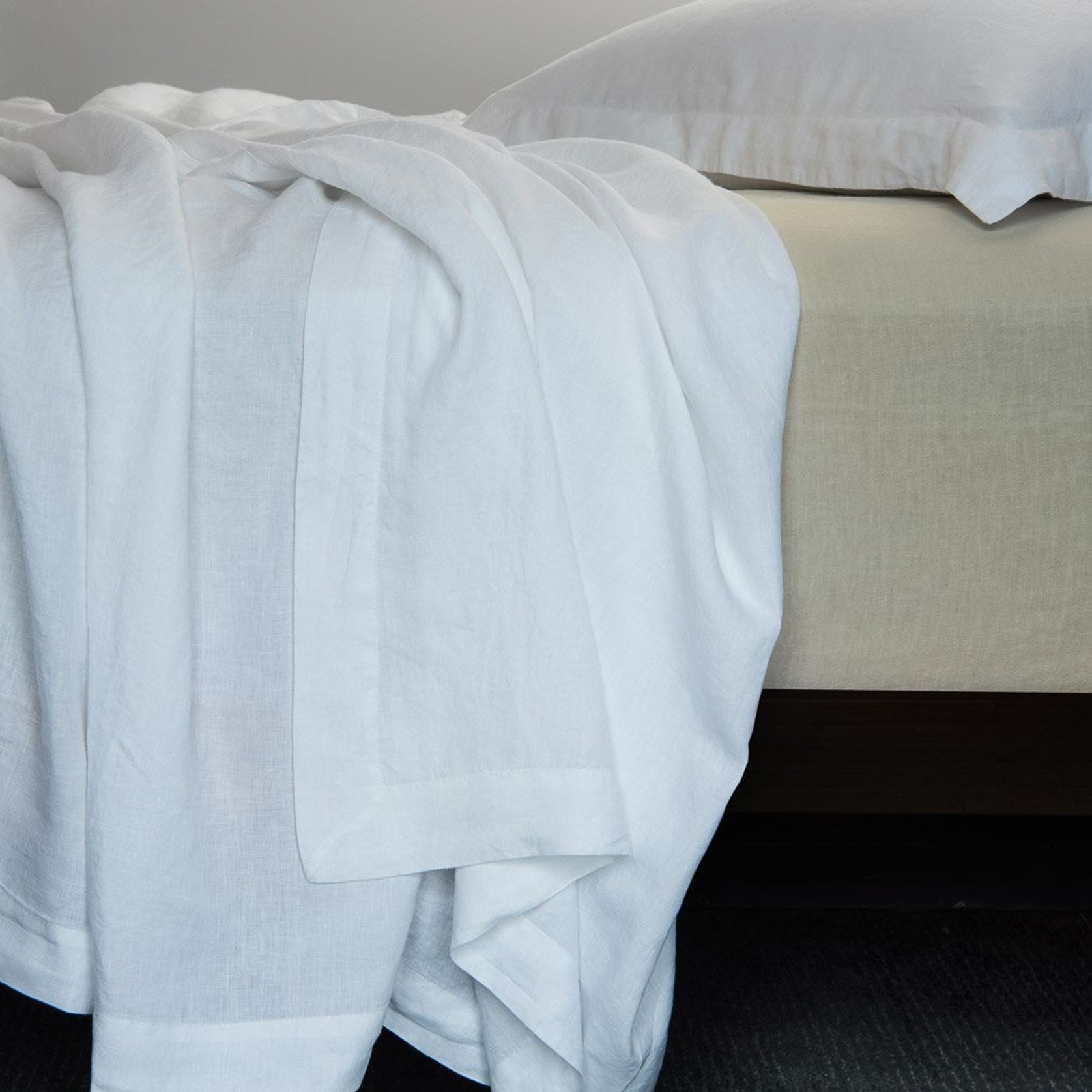Linen Fitted Sheets Dove Marl King-Single gallery detail image