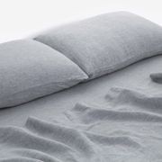 Linen Fitted Sheets Grey Marl King-Single gallery detail image