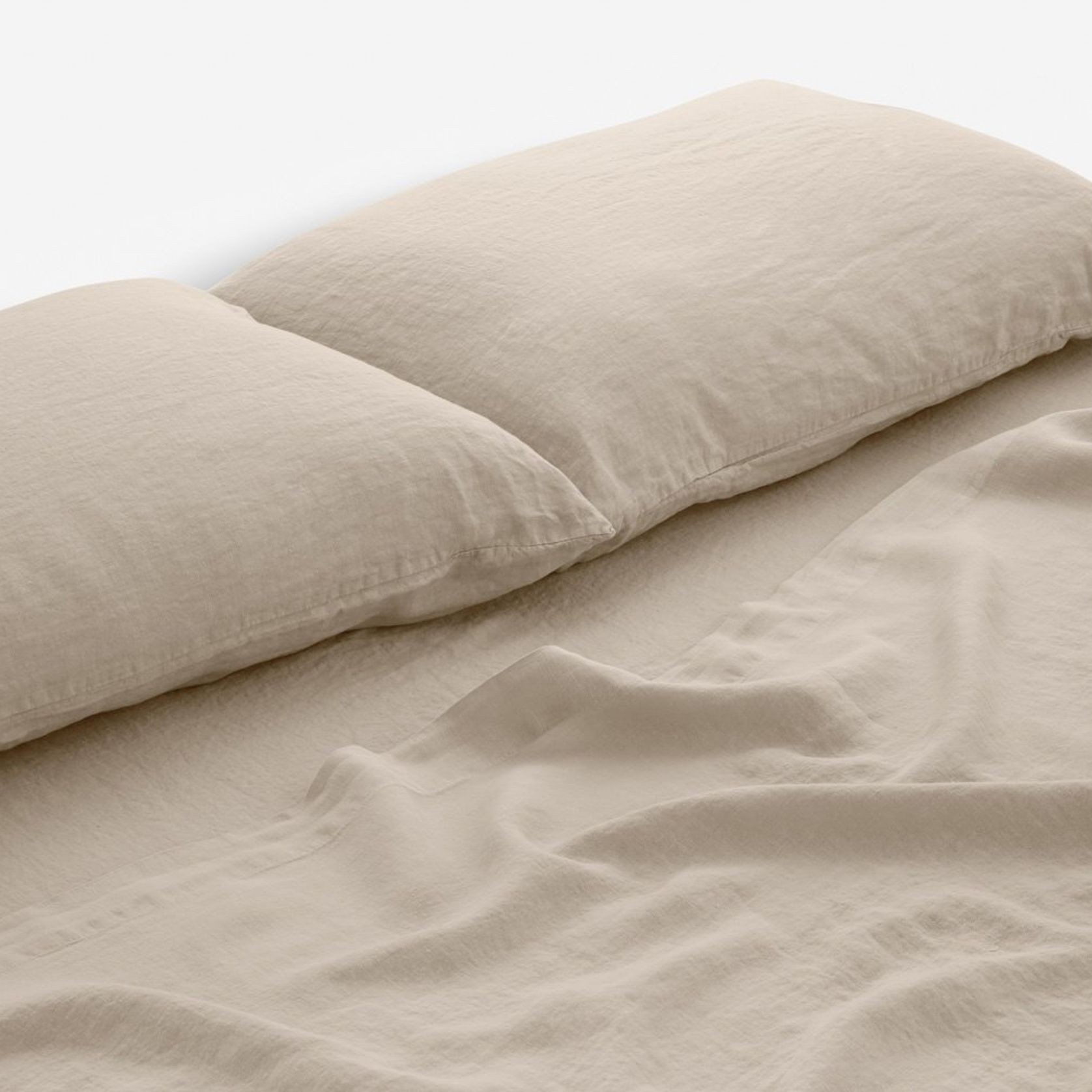 Pure Linen King Single Fitted Sheet gallery detail image