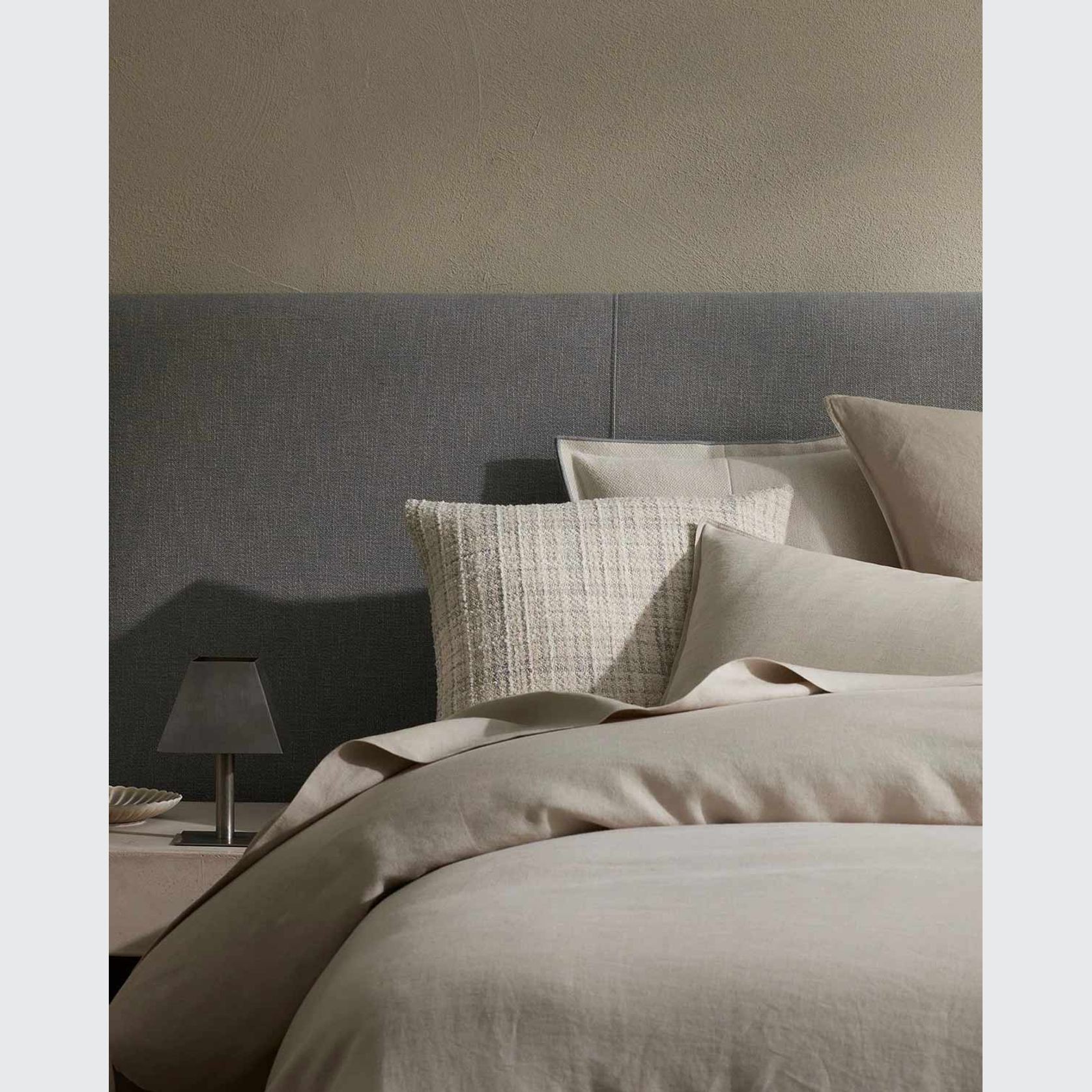 Ravello Linen Fitted Sheet - Bone | Weave Home Bed Linen gallery detail image