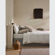 Ravello Linen Fitted Sheet - White | Weave Home Bed Linen gallery detail image