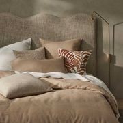 Ravello Linen Flat Sheet - Shell | Weave Home Bed Linen gallery detail image