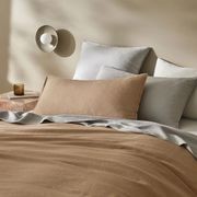 Ravello Linen Flat Sheet - Silver | Weave Home Bed Linen gallery detail image