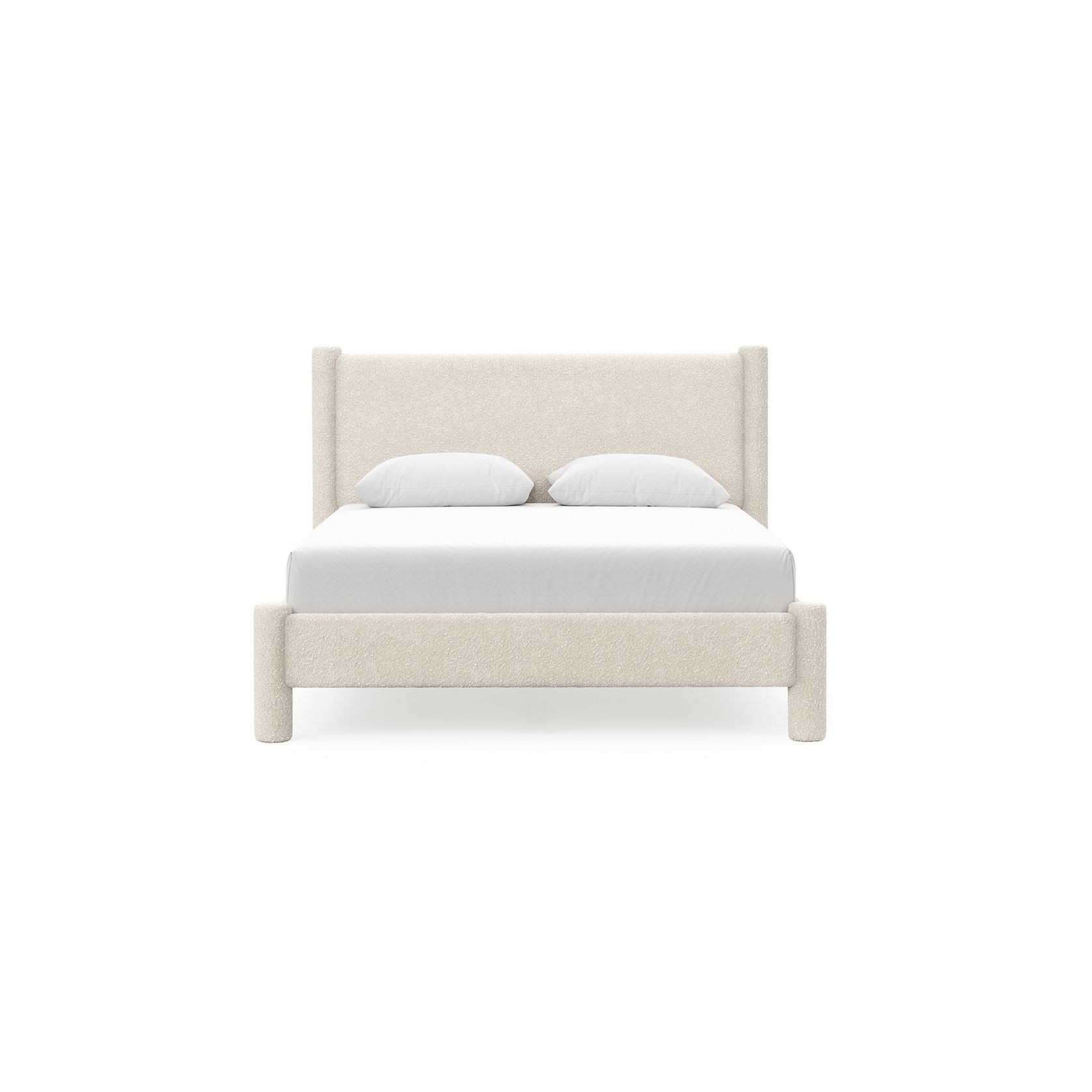 Liora Four Post Queen Bed Frame | Cream Boucle gallery detail image