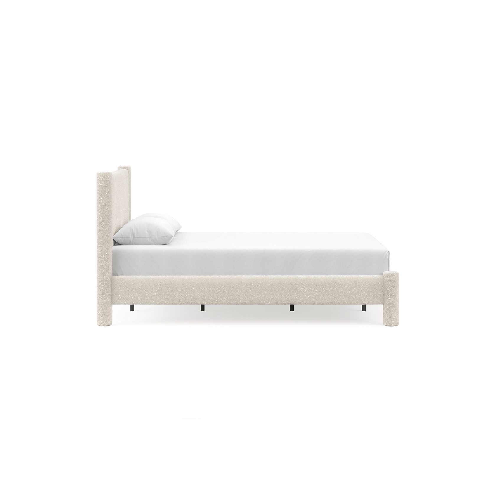 Liora Four Post Queen Bed Frame | Cream Boucle gallery detail image