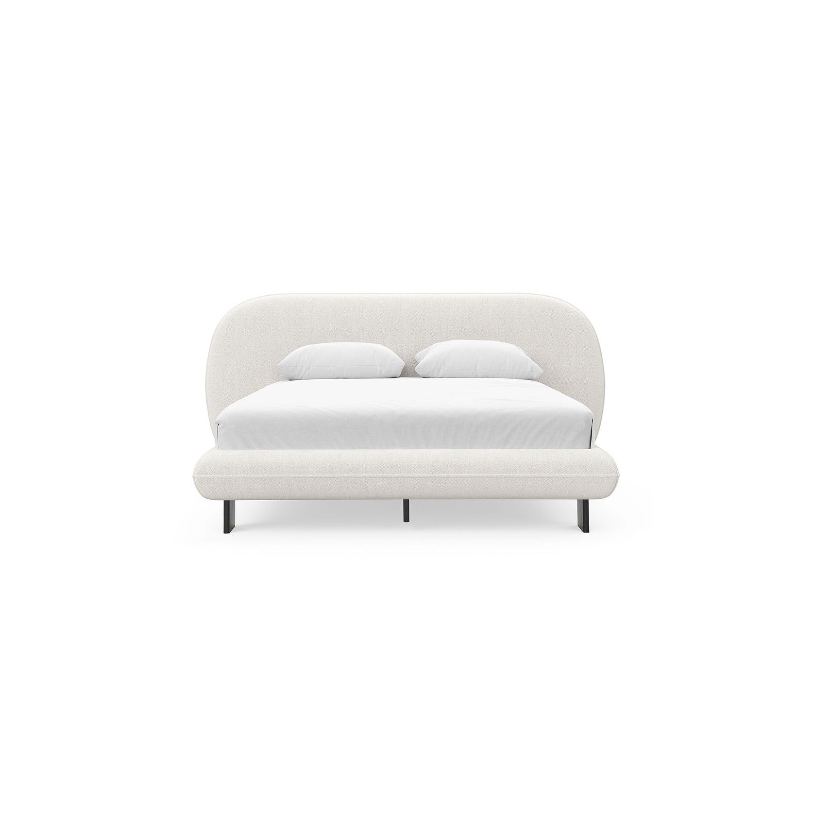 Brune Oversized Queen Bed Frame | Canvas Ivory gallery detail image