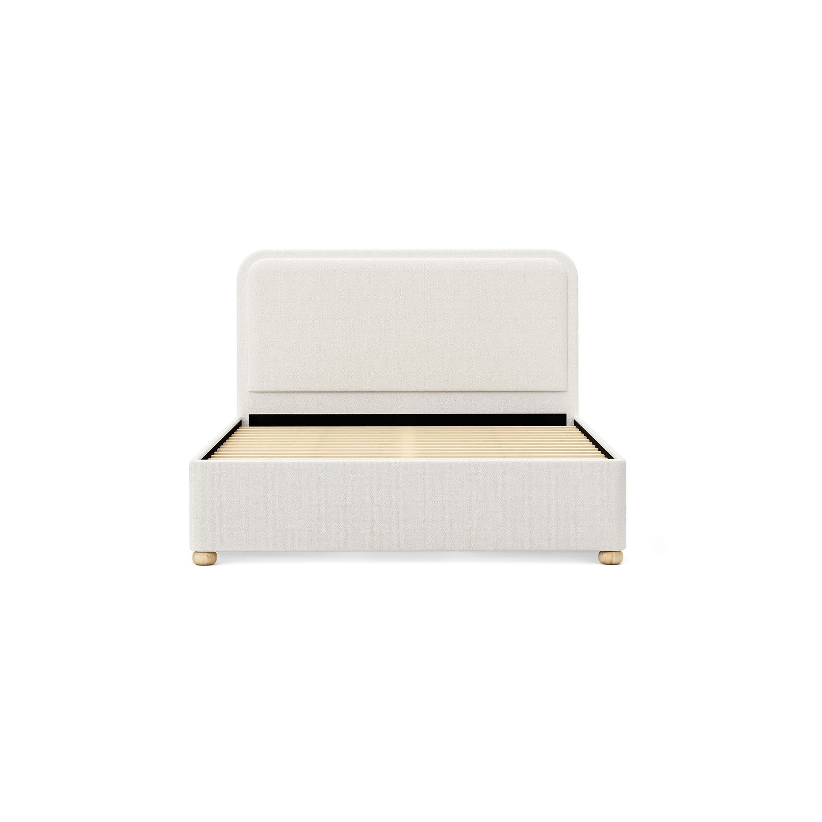 Lanore Queen 2 Drawer Storage Bed Frame | Canvas Ivory gallery detail image