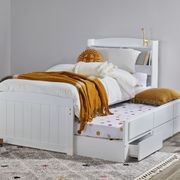 Ari White Toddler Single Bed | Trundle | Storage gallery detail image