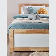 Coco Single Bed with Trundle | Natural Hardwood Frame gallery detail image
