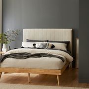 Franki 2PCE Queen Headboard and Base Bundle Natural gallery detail image