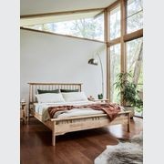 Rome Double Size Bed Frame | Natural Hardwood gallery detail image