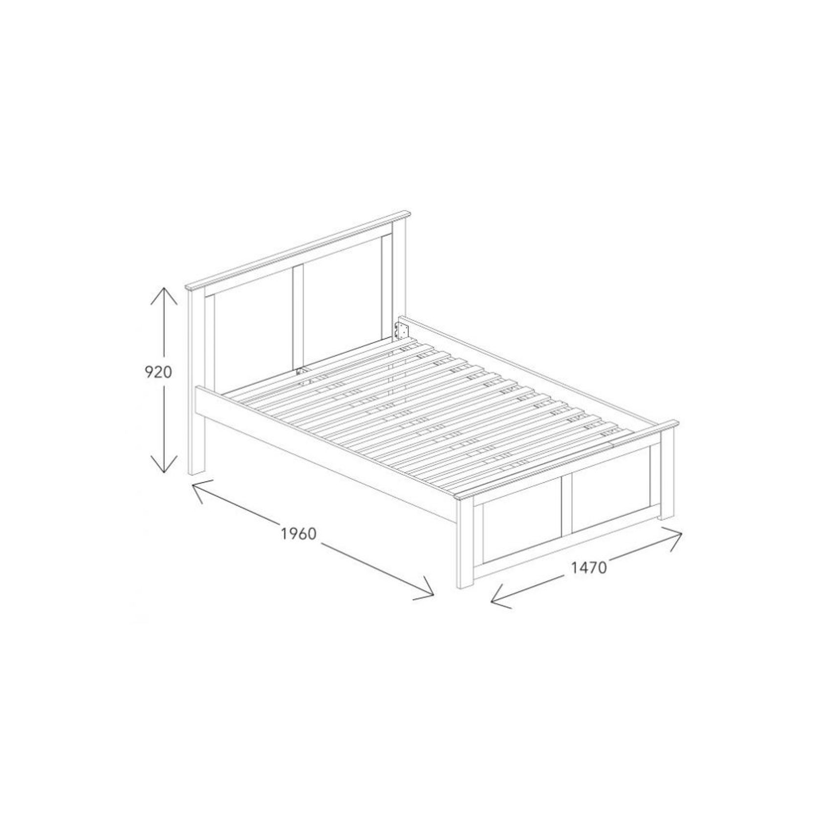 Coco Double Bed with Storage | Natural Hardwood Frame gallery detail image