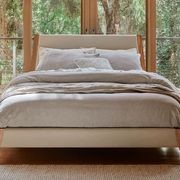 Finn Queen Size Bed Frame | Natural Hardwood gallery detail image