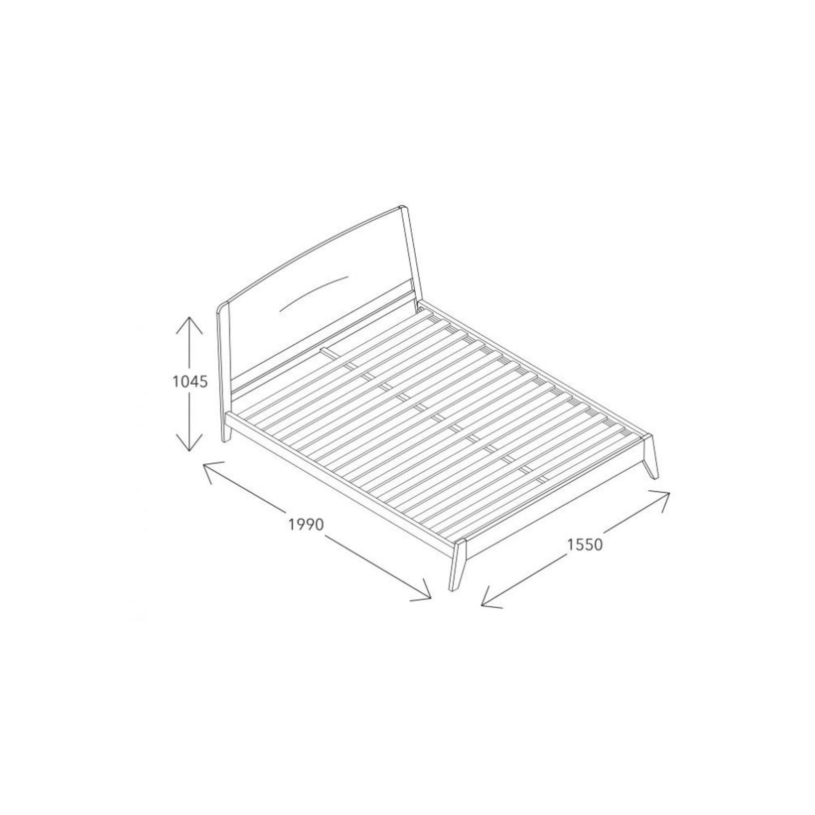 Finn Double Size Bed Frame Natural Hardwood ArchiPro AU