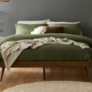 Franki Double Hardwood Bed Base | Walnut gallery detail image