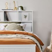 Myer White Single Bed with Storage | Hardwood Frame gallery detail image