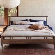 Oslo Hardwood Queen Size Bed Frame | Walnut gallery detail image