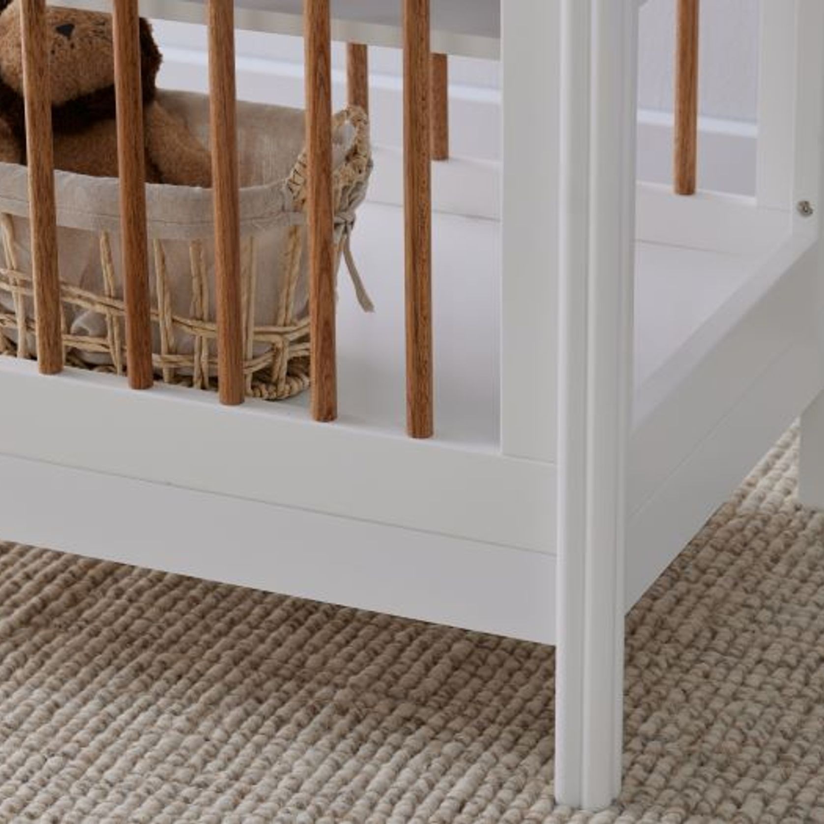 Rio Hardwood Baby Changing Table White & Natural ArchiPro AU