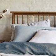 Rome Double Size Hardwood Bed Frame | Rustic Walnut gallery detail image