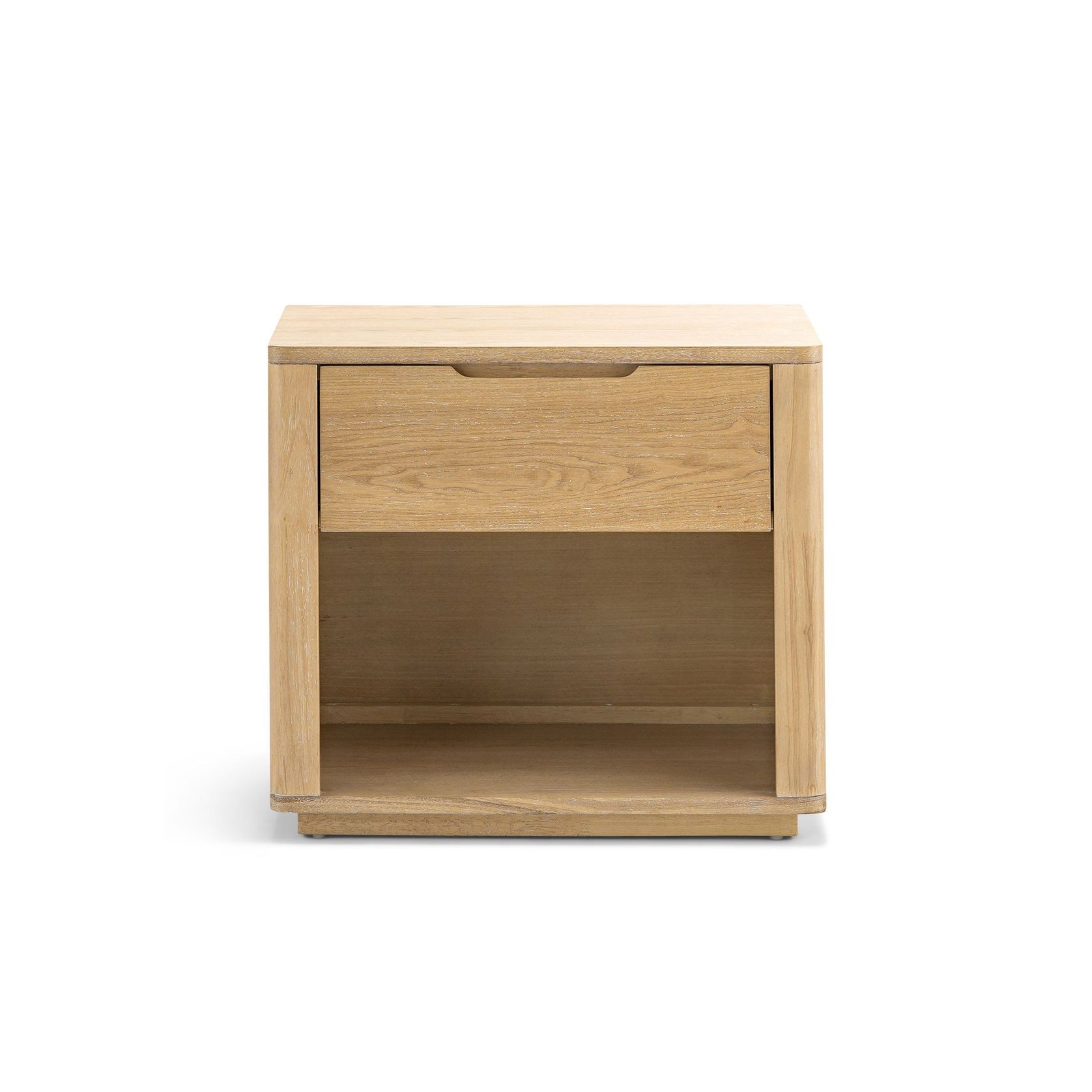 Marcus 1 Drawer Bedside Table | Natural Ash gallery detail image