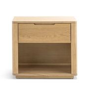 Marcus 1 Drawer Bedside Table | Natural Ash gallery detail image