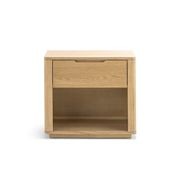 Marcus 1 Drawer Bedside Table | Natural Ash gallery detail image