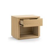 Marcus 1 Drawer Bedside Table | Natural Ash gallery detail image