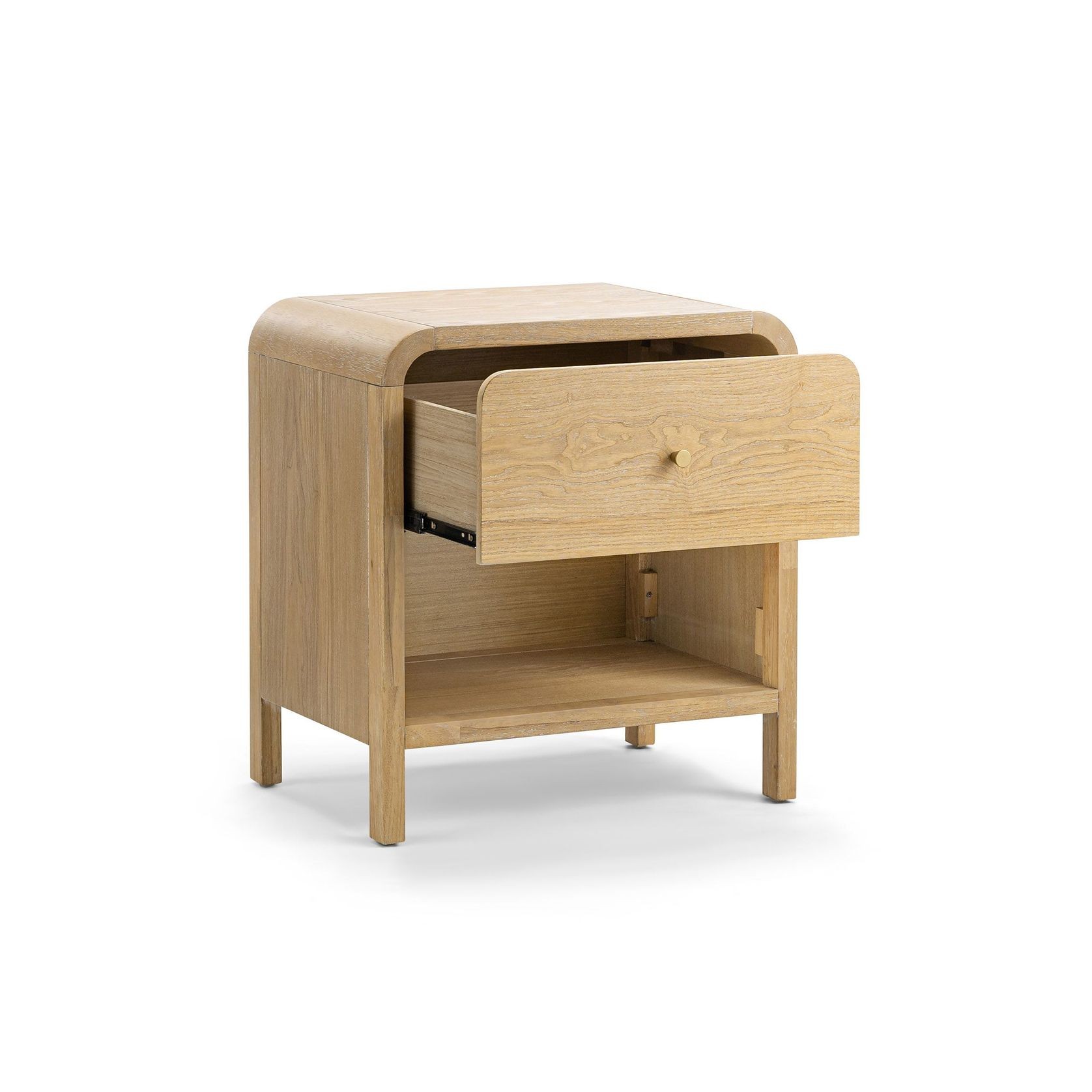 Riley 1 Drawer Bedside Table | Natural Ash gallery detail image
