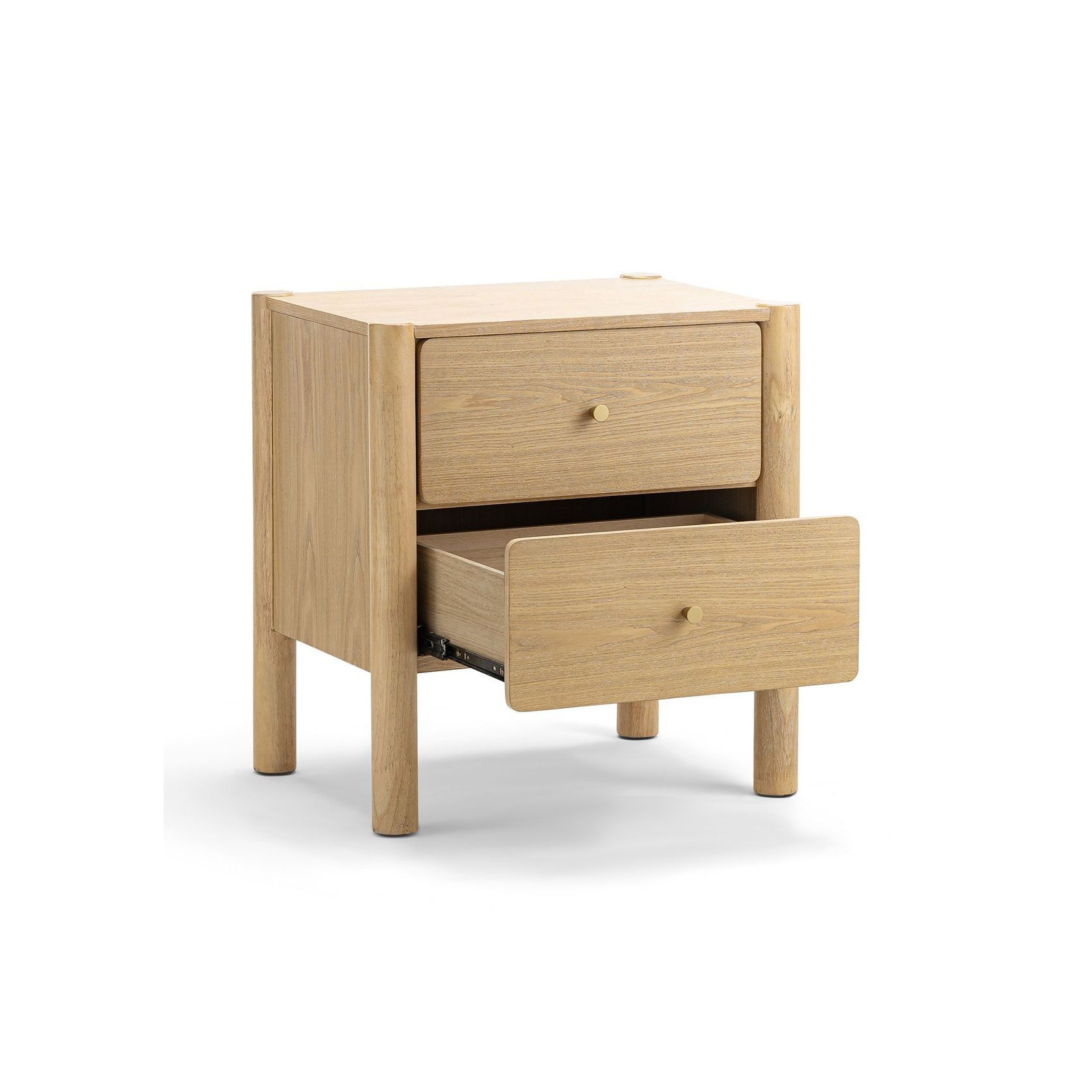 Levi 1 Drawer Bedside Table | Natural Ash gallery detail image