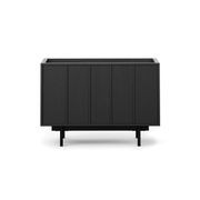 Linea 1 Drawer Bedside Table | Black Oak gallery detail image