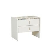 Pearce Marble 2 Drawer Bedside gallery detail image