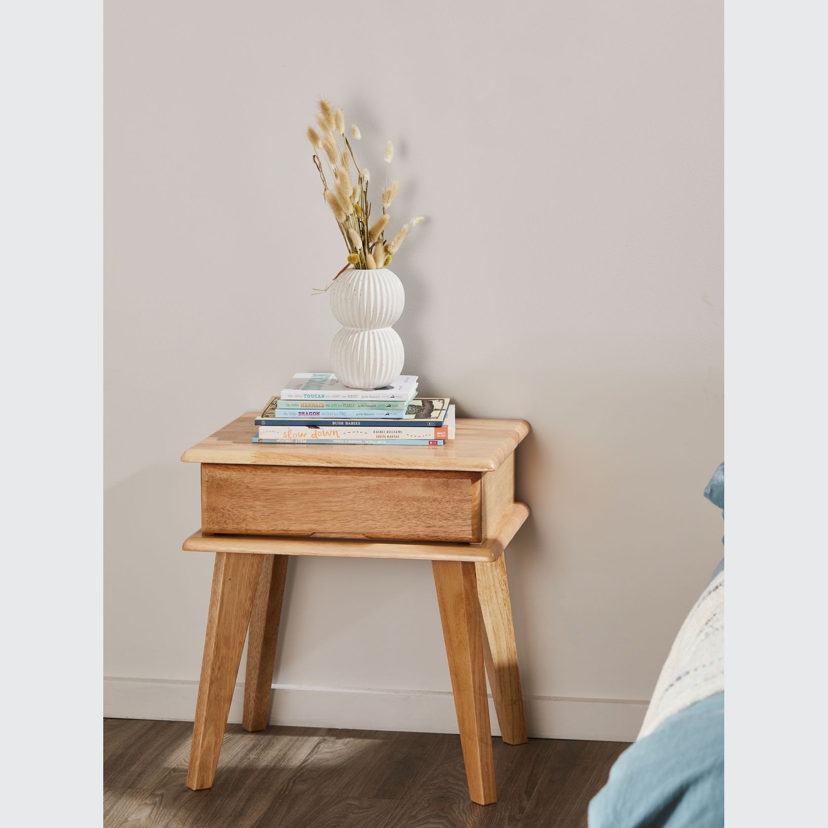 Ari Bedside Table | Natural Hardwood gallery detail image