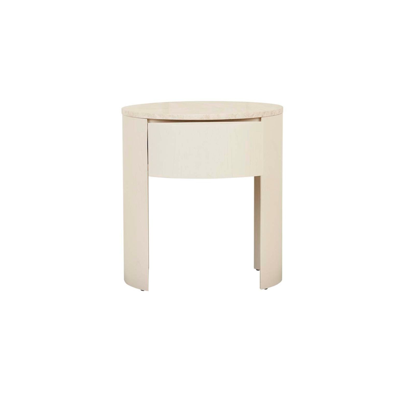 Oberon Crescent Marble Bedside gallery detail image