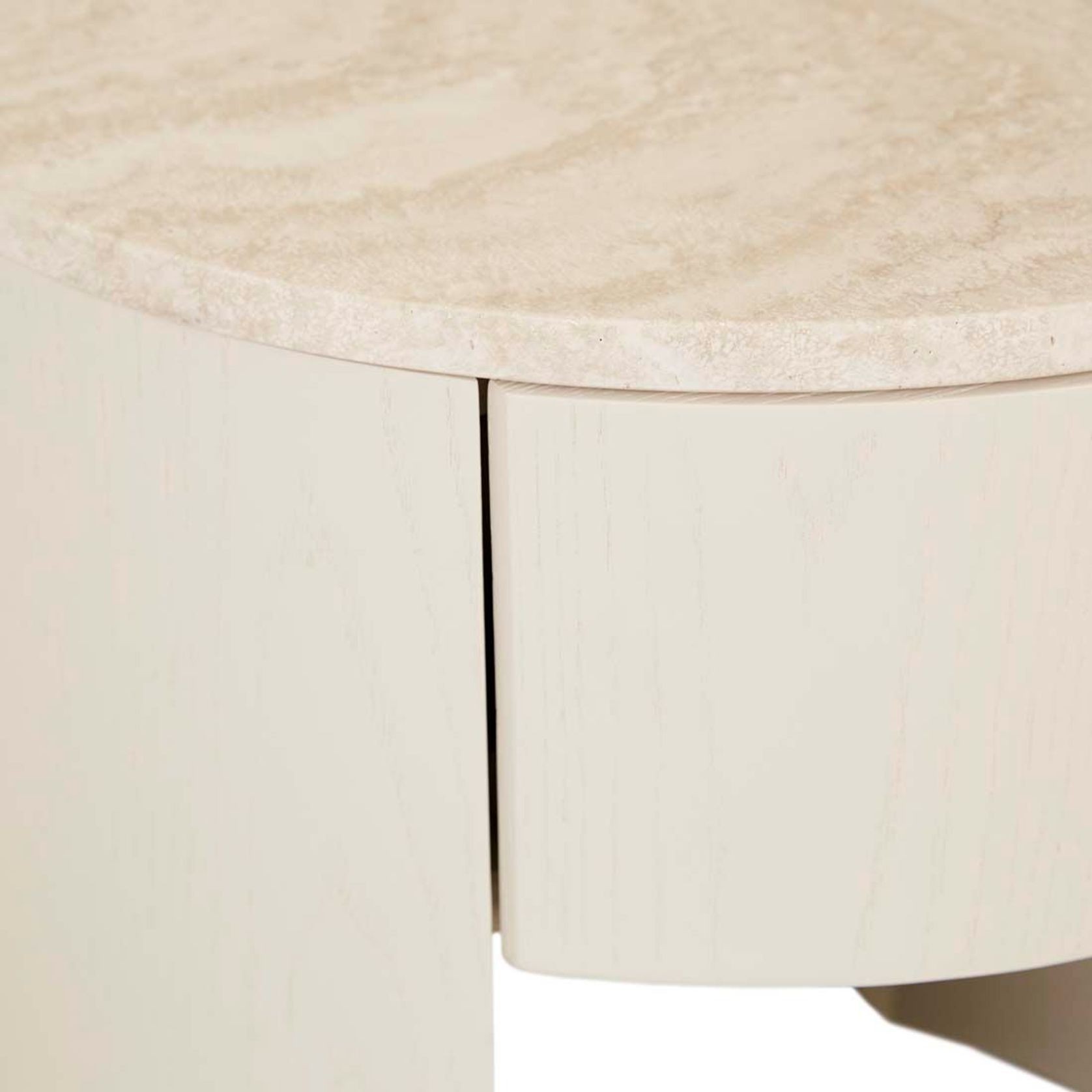 Oberon Crescent Marble Bedside gallery detail image