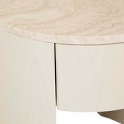 Oberon Crescent Marble Bedside gallery detail image