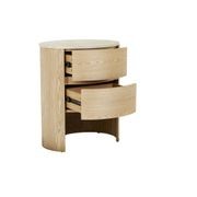 Oberon Lune Marble Bedside gallery detail image